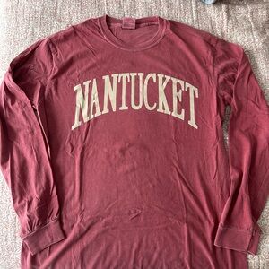 Nantucket Red Long Sleeve Tee